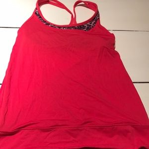 Lululemon work out tank with open back